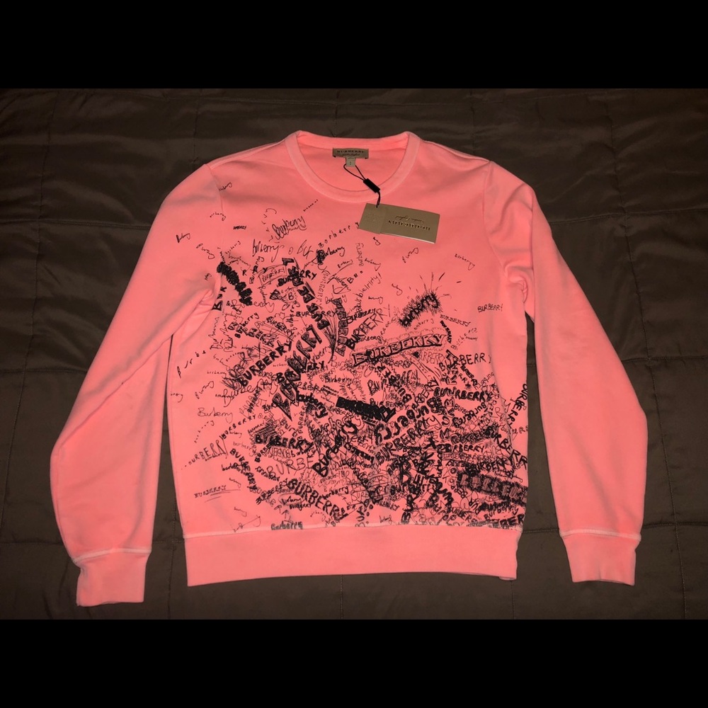 MENS Burberry graphic crewneck sweatshirt size S